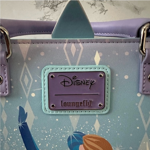Loungefly Disney Frozen Elsa Olaf Anna Kristoff Castle Crossbody Bag/purse - Picture 12 of 12